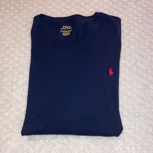Men’s Navy Blue Short Sleeve Polo Ralph Lauren T-Shirt Sz XL